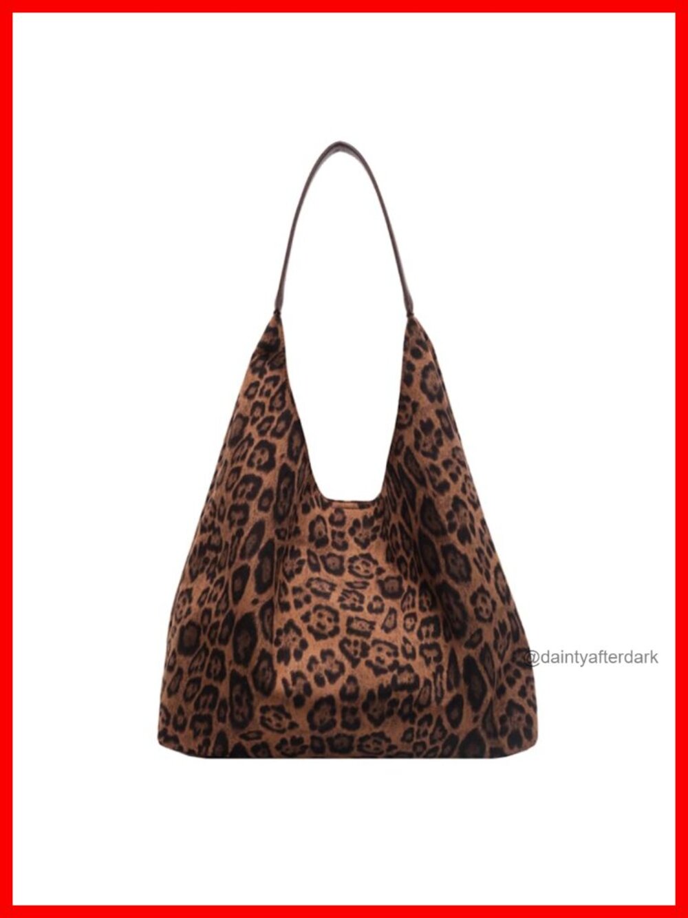 Ayliss Leopard Print Tote Bag Faux Suede Leather Large Capacity Hobo for Women